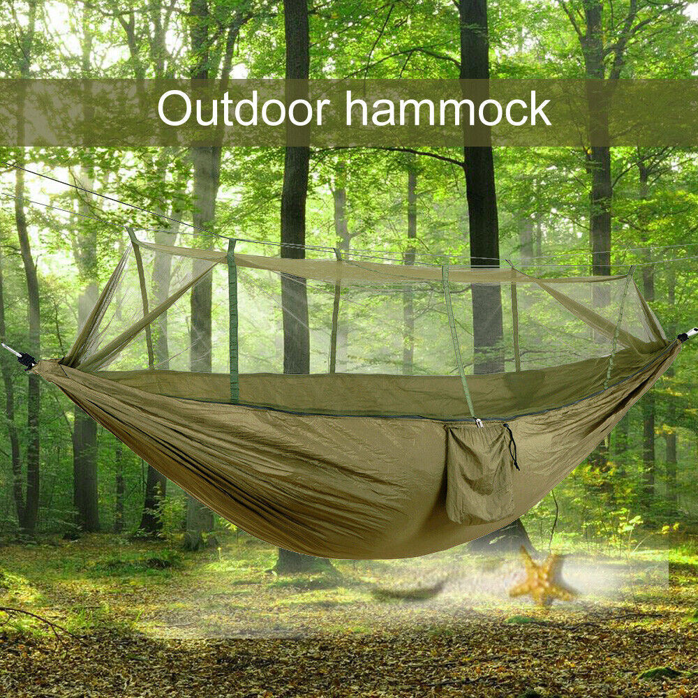 Hammock for Camping with Mosquito Net and Rainfly Choices