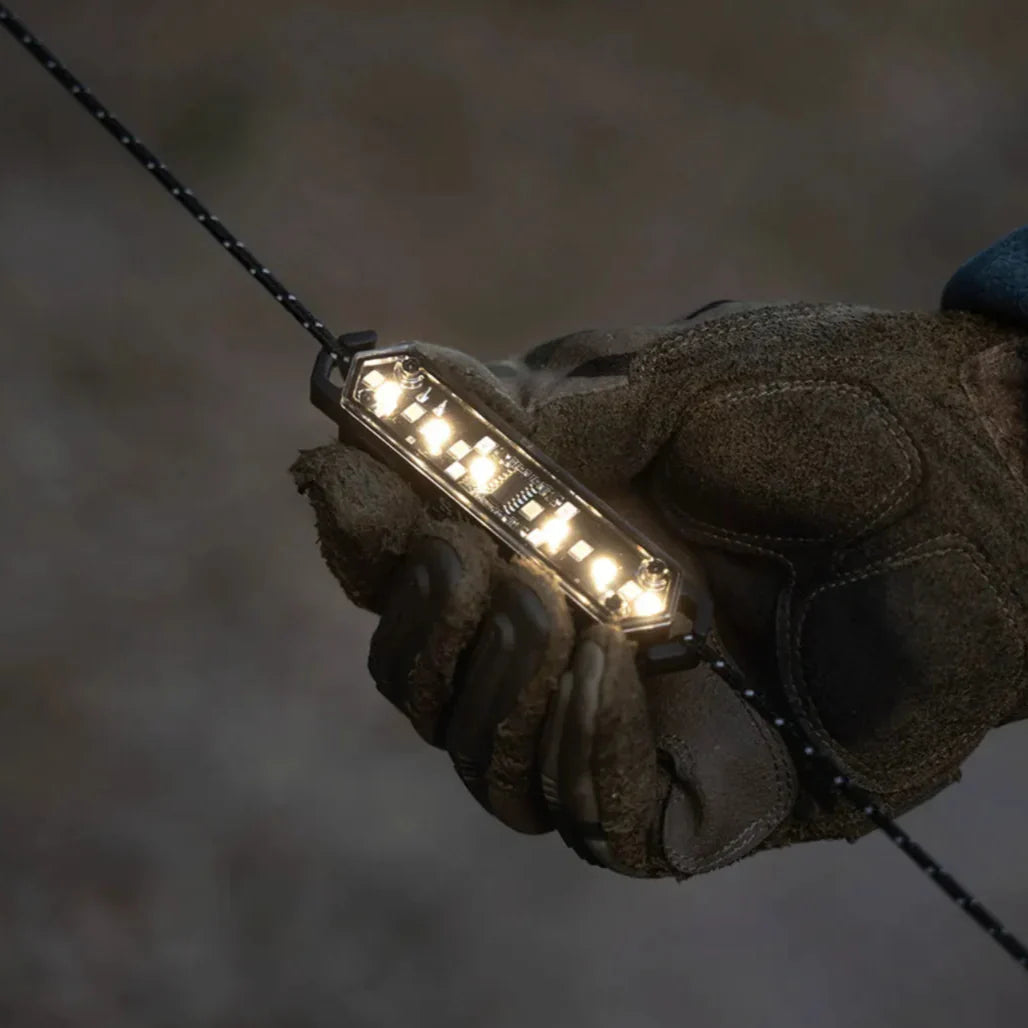 Rechargeable Camping Rope Light Kit with Clips, Type-C Charging