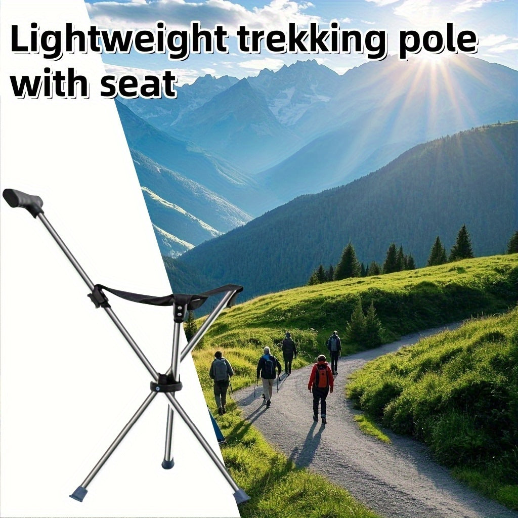 Walking Cane with Seat - 2-in-1 Design