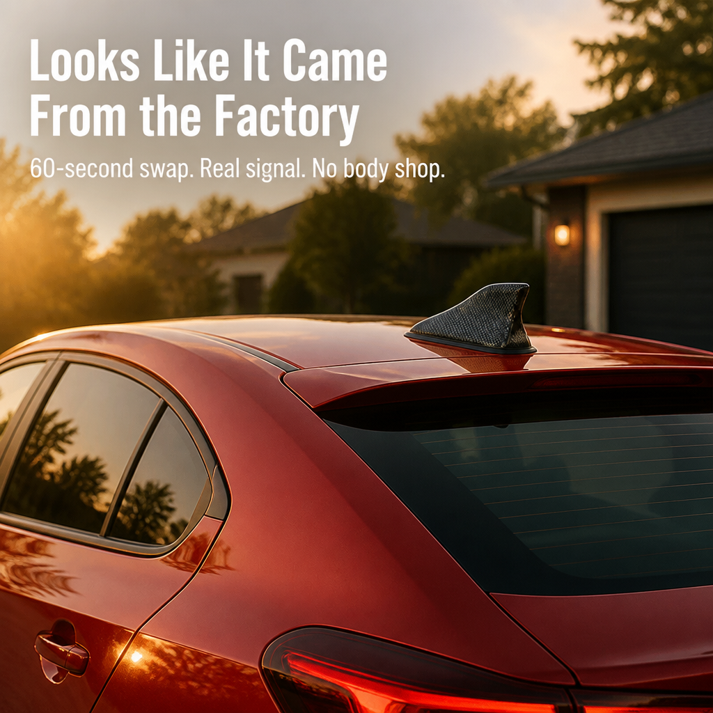 SkyRazor™ — Ditch the Stock Whip For a Factory-Look Shark Fin in 60 Seconds
