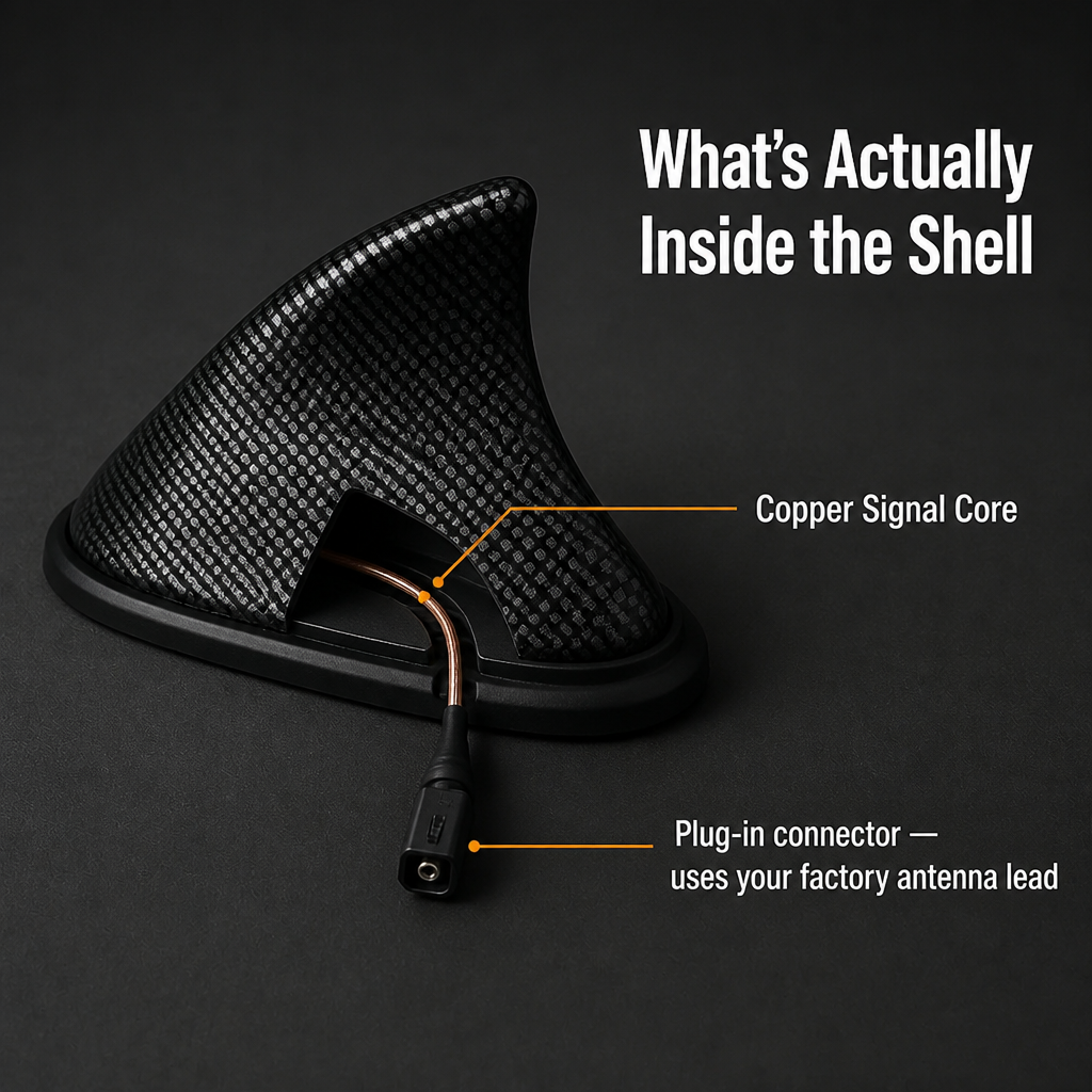 SkyRazor™ — Ditch the Stock Whip For a Factory-Look Shark Fin in 60 Seconds