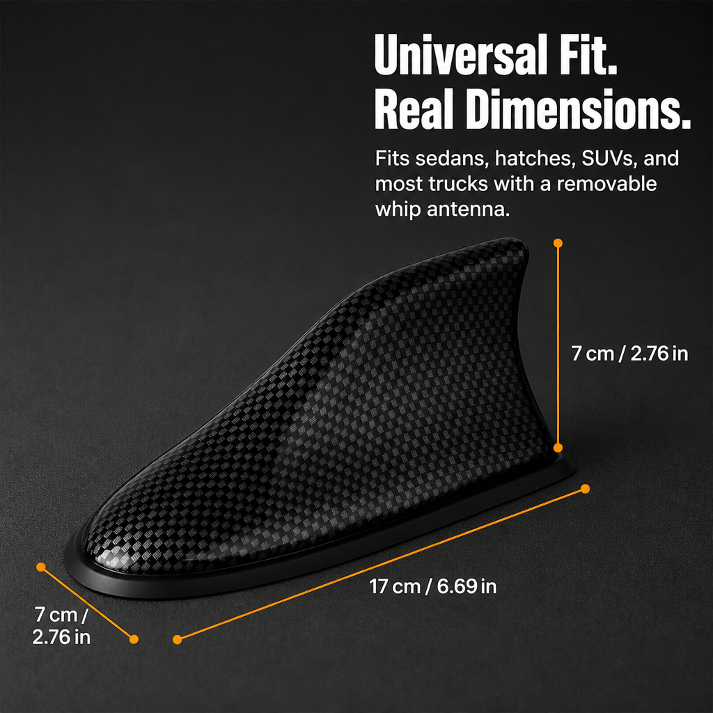 SkyRazor™ — Ditch the Stock Whip For a Factory-Look Shark Fin in 60 Seconds