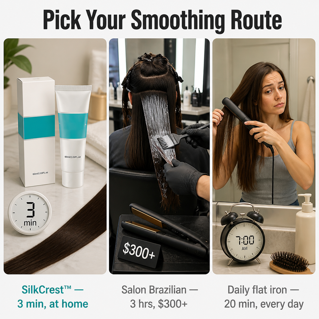 SilkCrest™ — Smooth Out Frizz in 3 Minutes, Skip the $300 Salon Trip