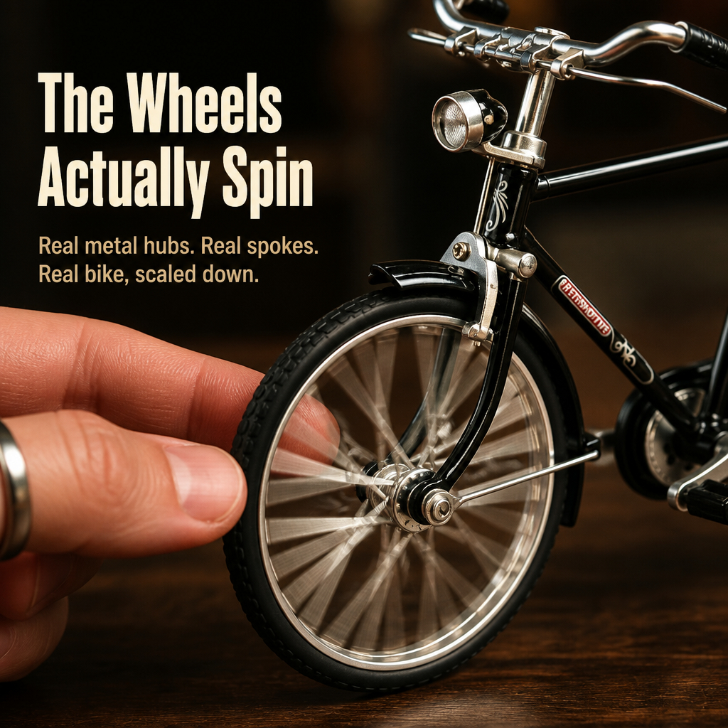 RetroMotive™ — Build a Working 1:10 Vintage Bicycle From 51 Alloy Pieces