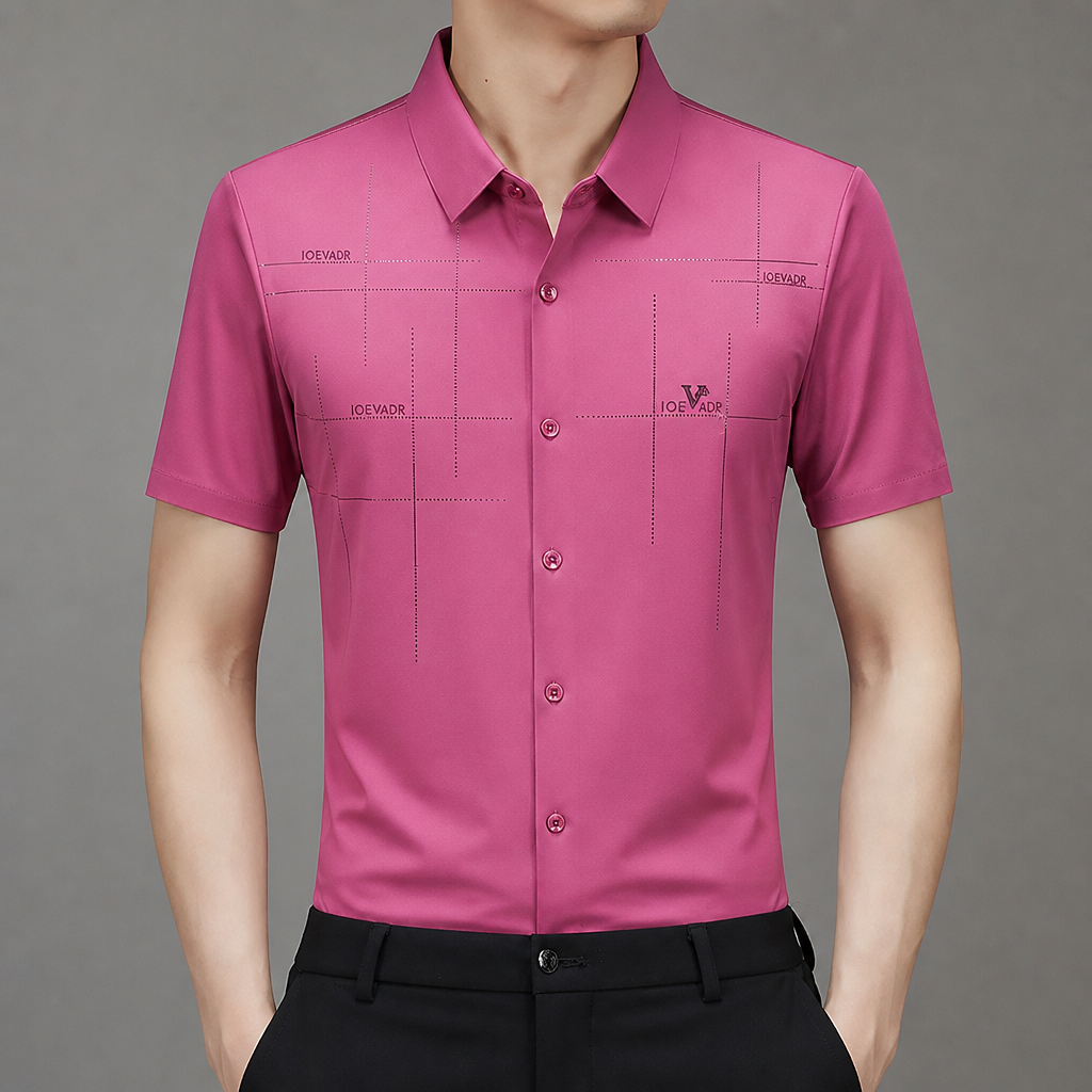 Maxon™ – Wrinkle-Free Stretch Short-Sleeve Button-Down Shirt