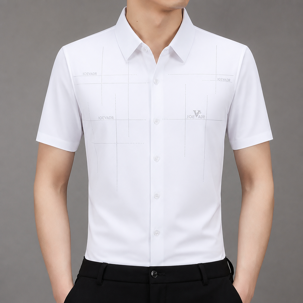 Maxon™ – Wrinkle-Free Stretch Short-Sleeve Button-Down Shirt
