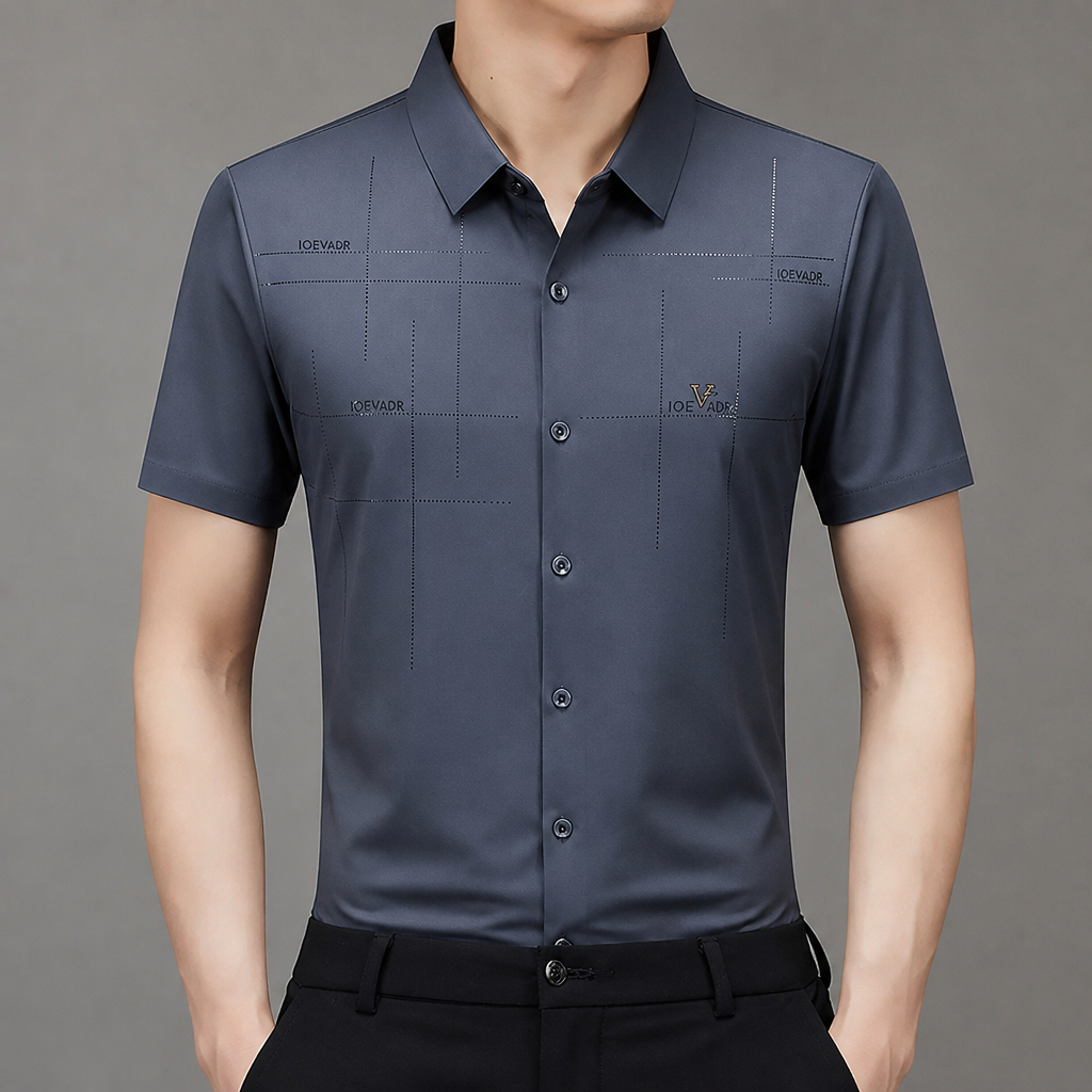 Maxon™ – Wrinkle-Free Stretch Short-Sleeve Button-Down Shirt
