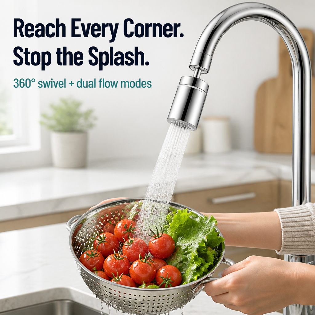StreamMaster Pro™ — Stop the Splash and Reach Every Corner of Your Sink