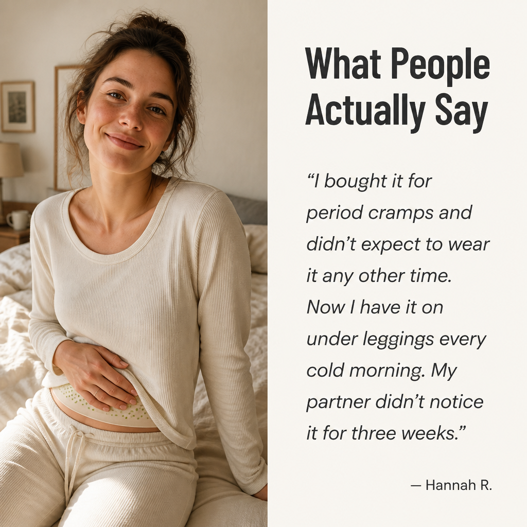 VivantaWrap™ — Wrap Your Belly in Mugwort Warmth, Skip the Cords and Bulk
