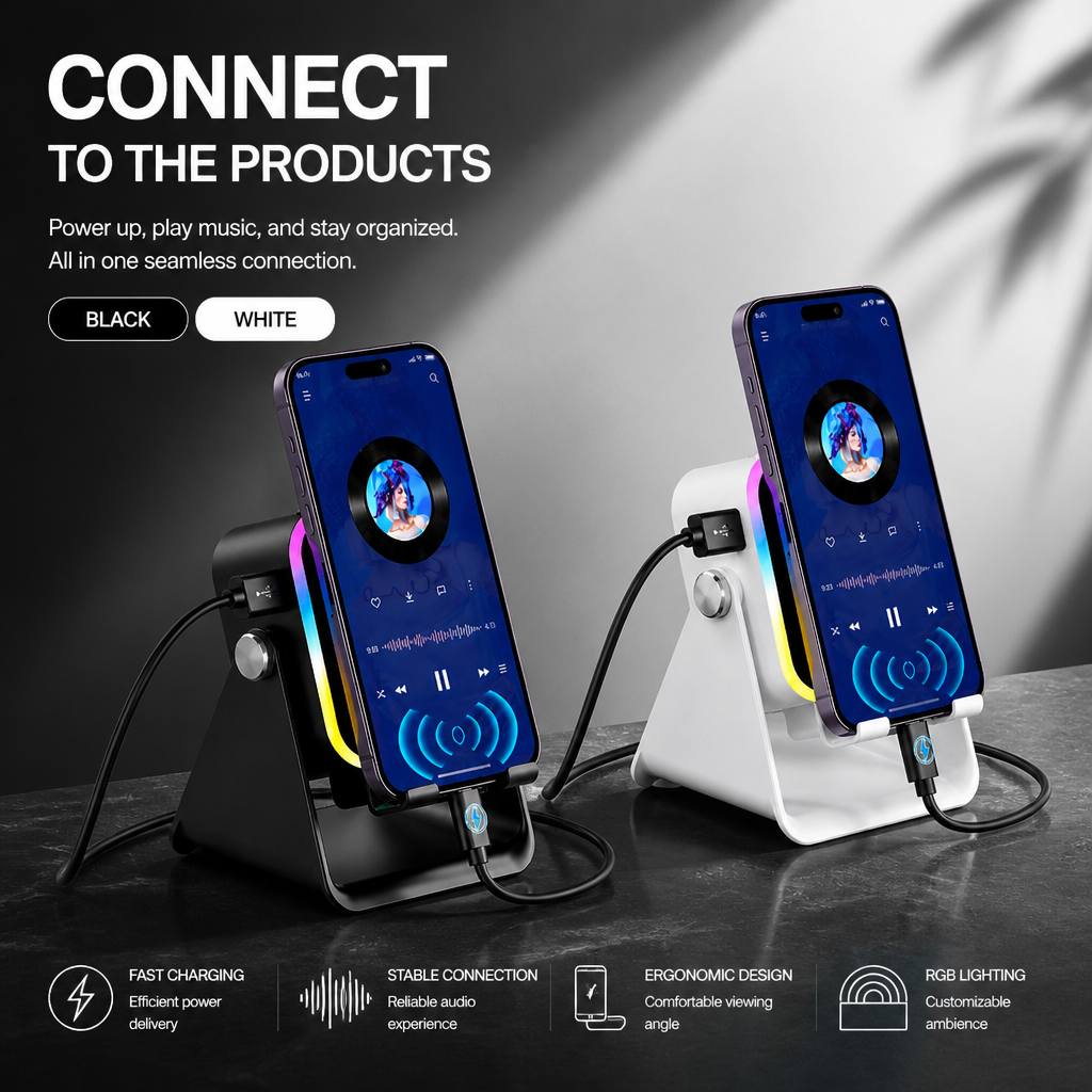 SoundFlect™ — Instantly Transform Your Desk into a Powerhouse of Sound, Light, and Style