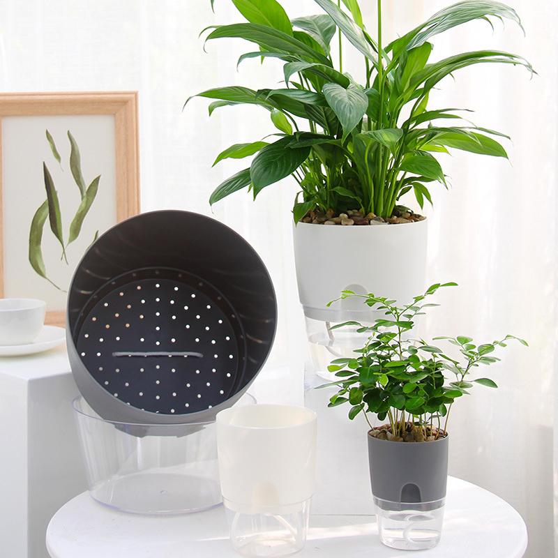 Flower Planter | Self-Irrigating | Clean Watering System | AquaWick
