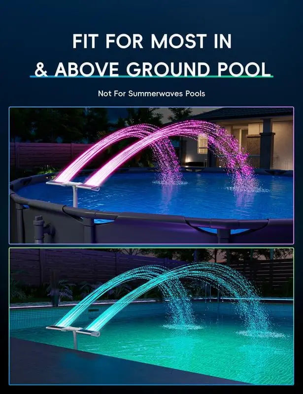 AquaZephyr™ — Transform Your Pool into a Cool, Mesmerizing Oasis of Light and Refreshment