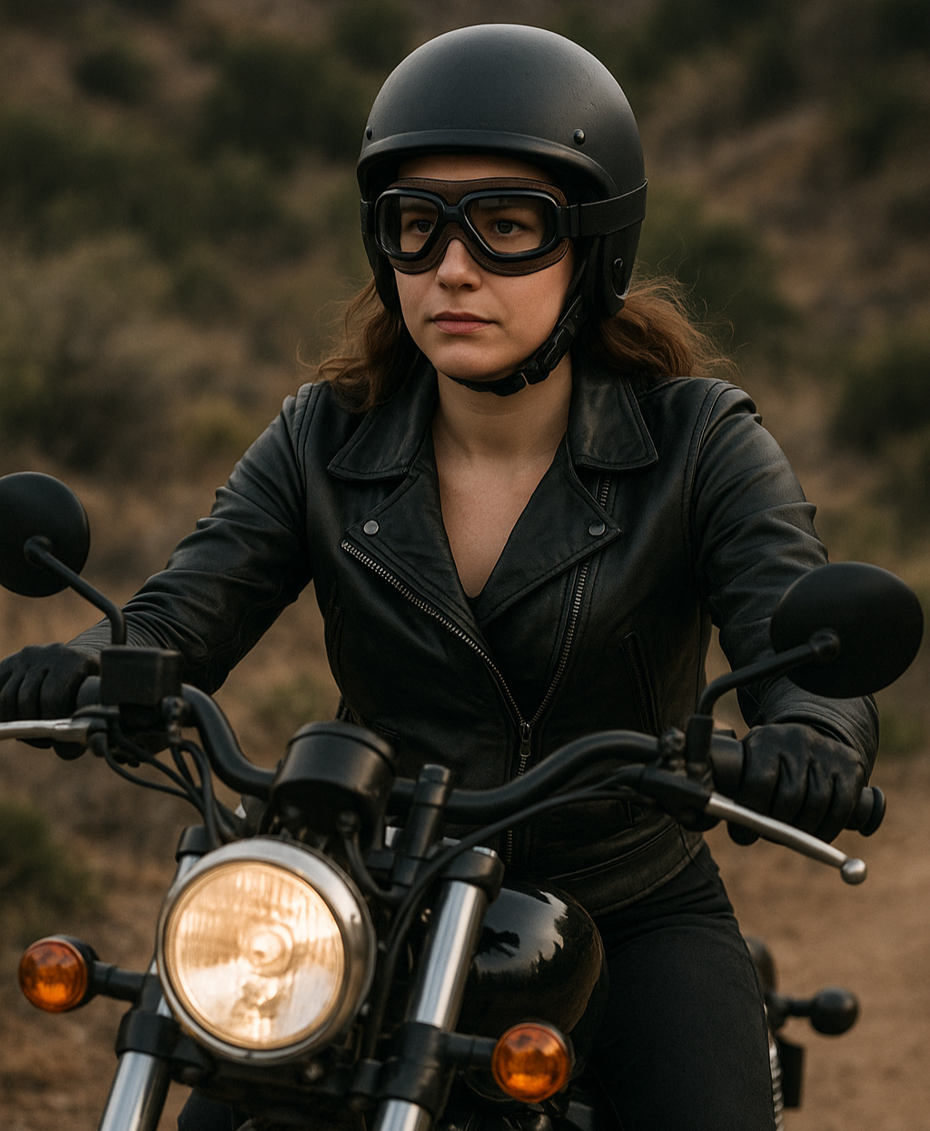 Vintage Motorcycle Goggles for Pilots