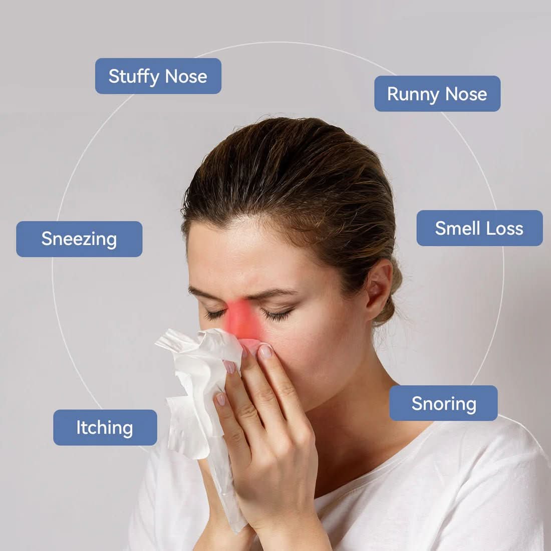 Infrared Nasal Device for Natural Allergy and Sinus Relief