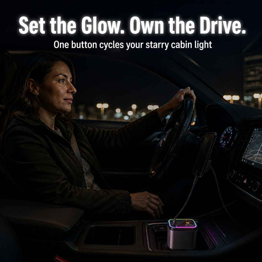 Voltara™ — Power Up Instantly, Drive Lit with Stunning Starry Lights