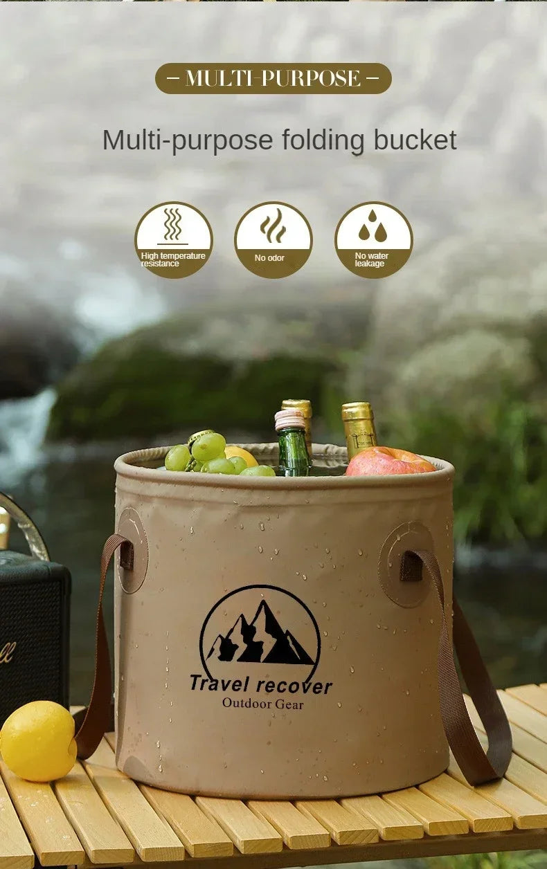 Portable PVC Water Container for Camping and Vehicle Cleaning