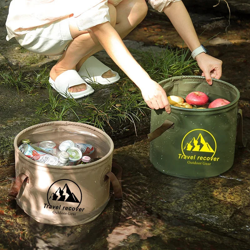 Portable PVC Water Container for Camping and Vehicle Cleaning