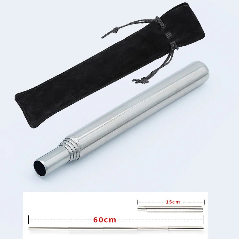 Camping Fire Blower - Collapsible Stainless Steel Pipe