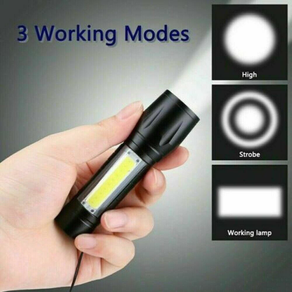 Rechargeable Tactical Flashlight with 900 Lumens β Compact Design