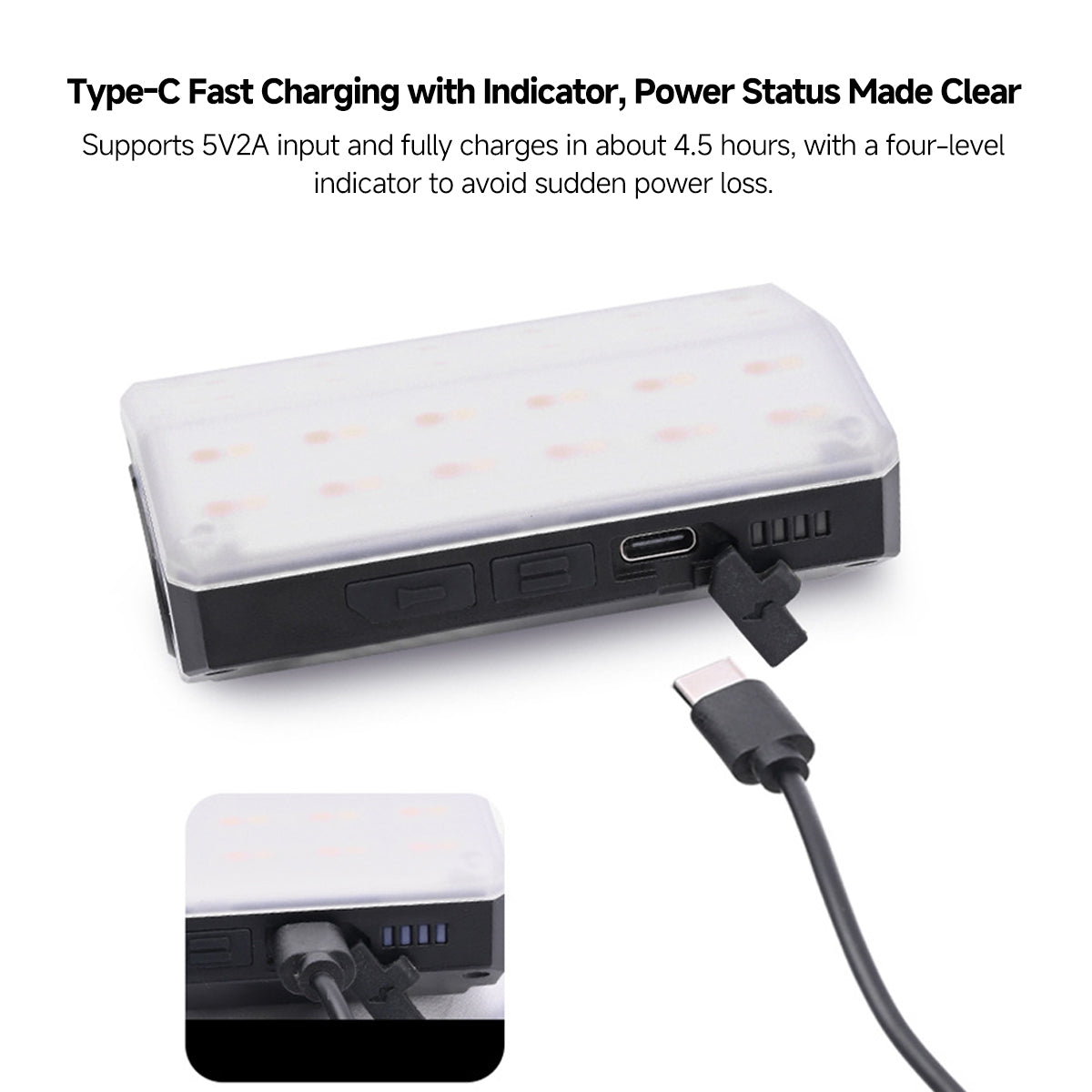 900LM Multi-Function Outdoor Camping Light – Compact Design