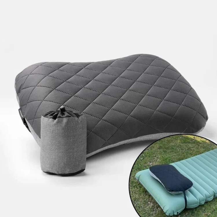 Travel-Friendly Inflatable Pillow for Camping Use