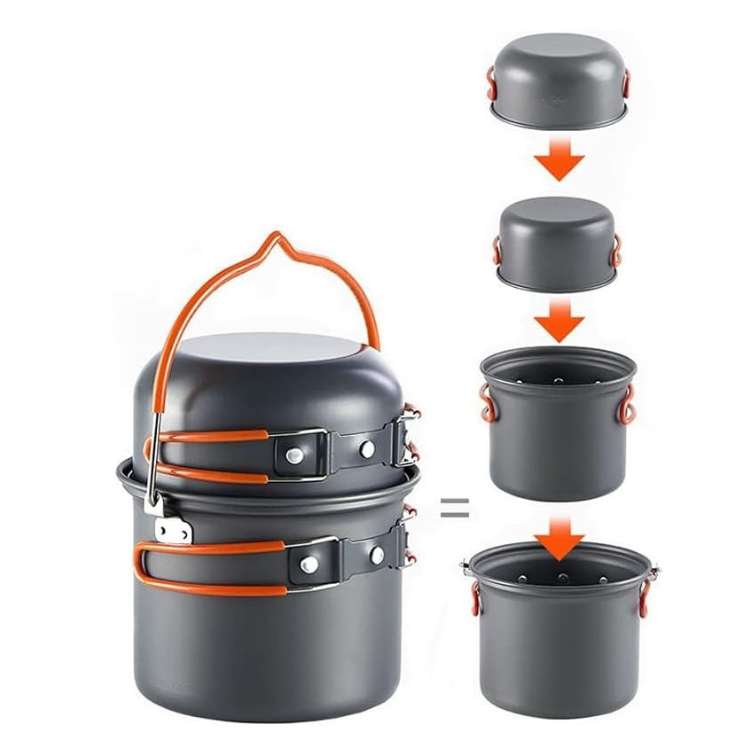 Portable Cooking Gear Set for Outdoor Camping