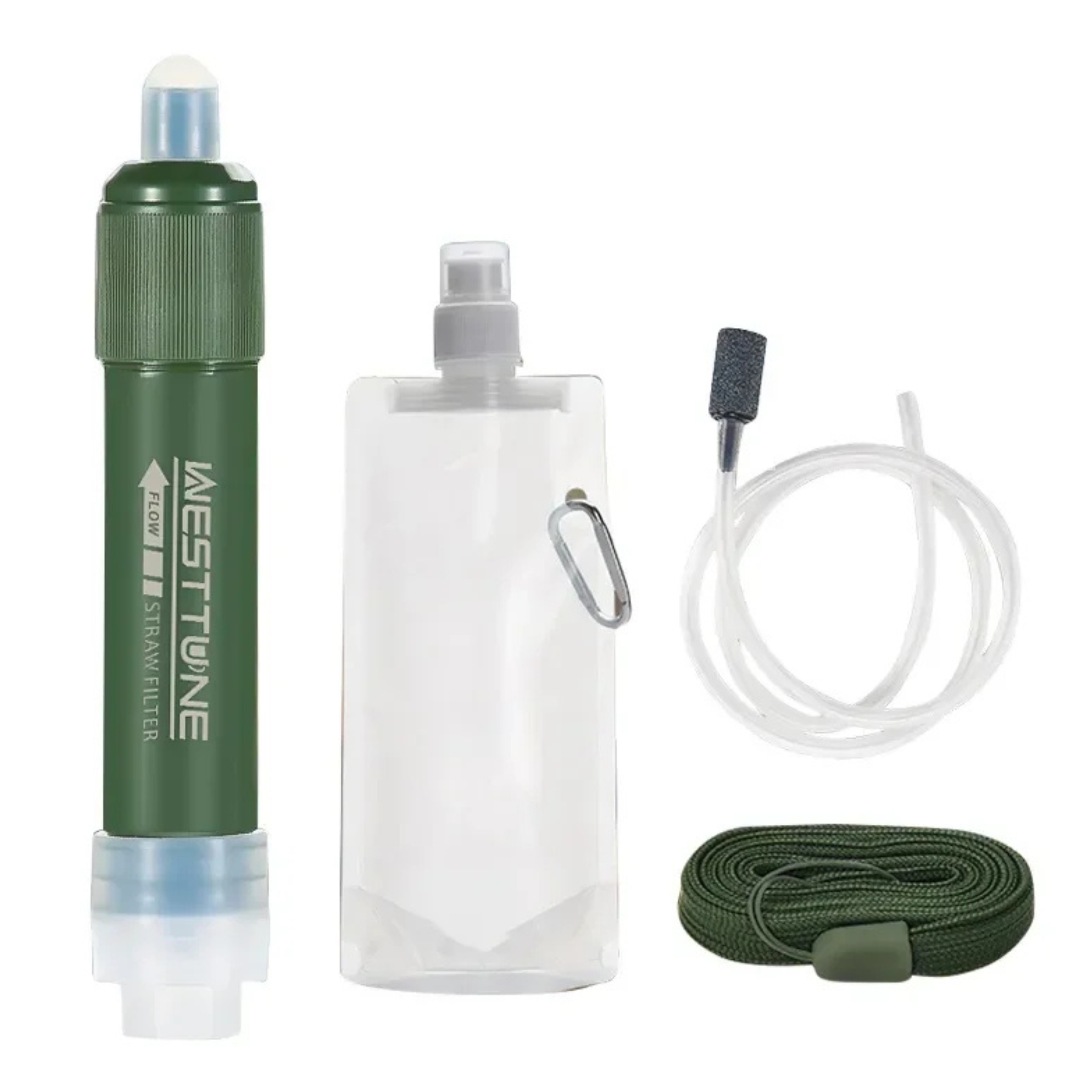 Portable Water Filter Straw for Outdoor Use