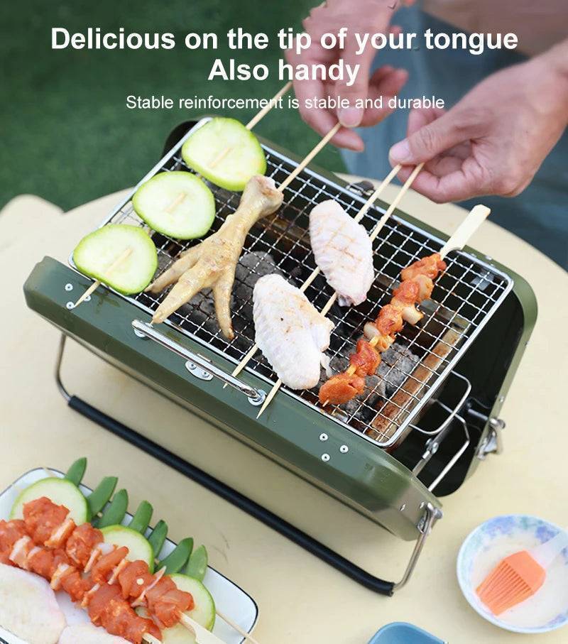Folding Portable BBQ Grill for Outdoor Cooking – Compact Design