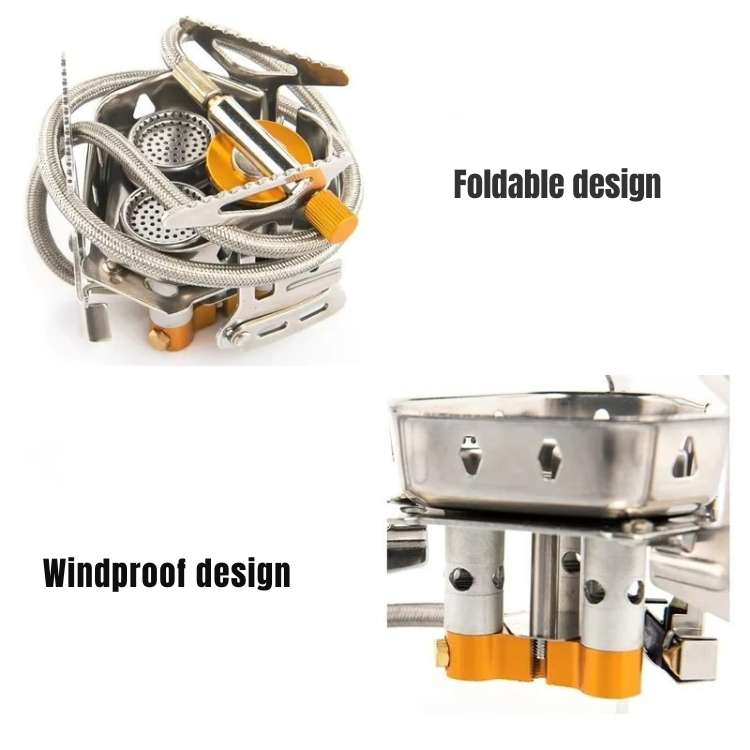 Portable Camping Stove for Outdoor Cooking with Propane Gas