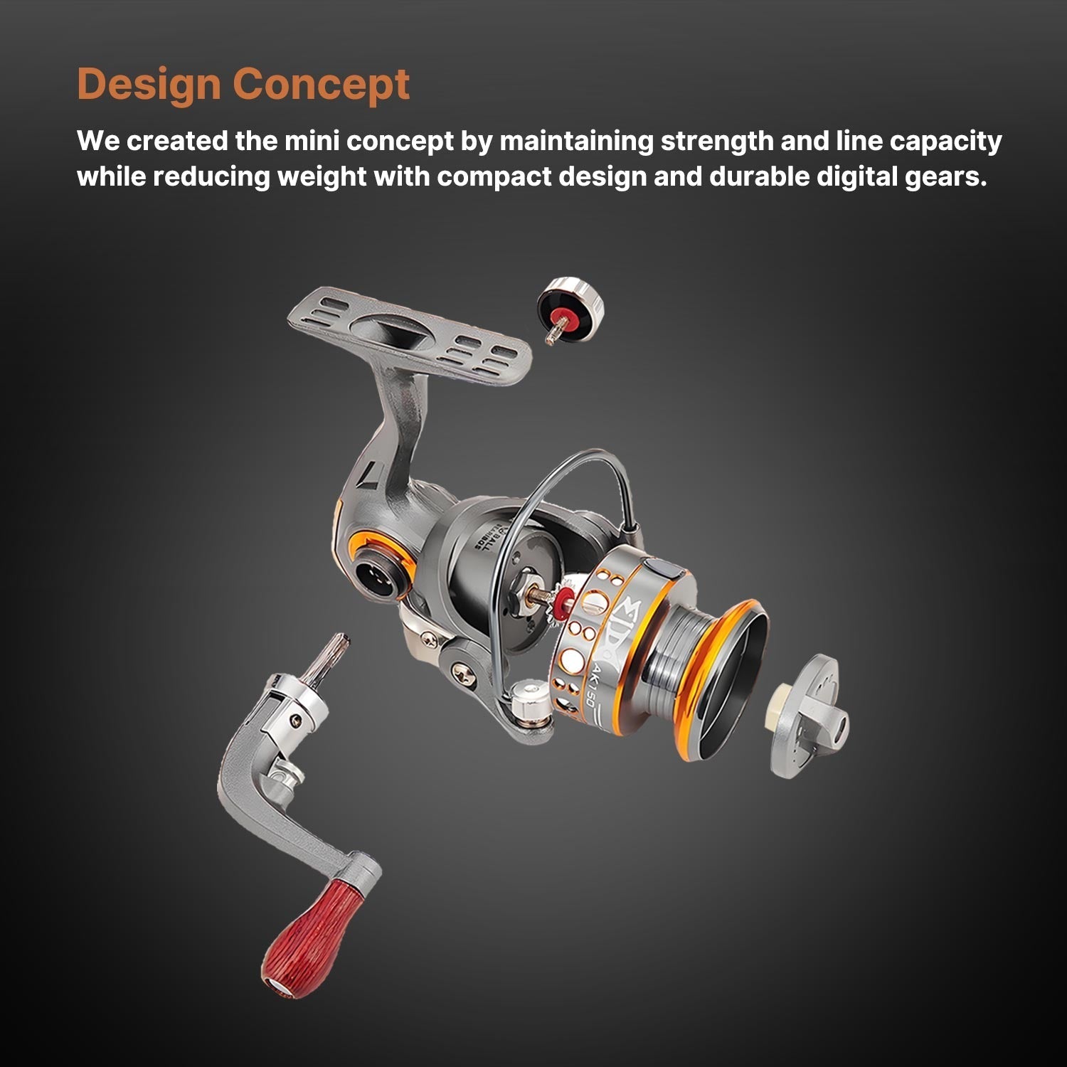 Portable Fishing Spinning Reel