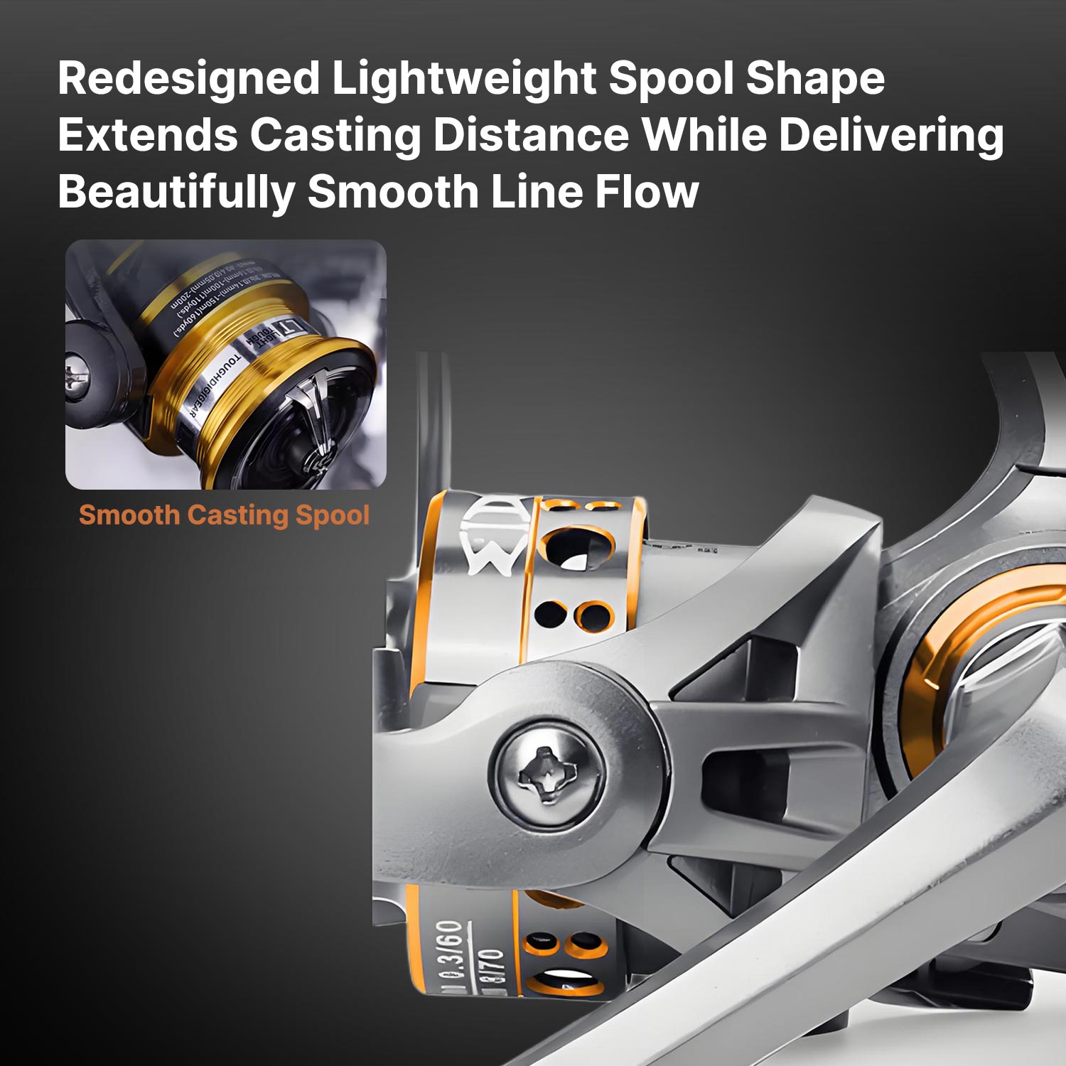 Portable Fishing Spinning Reel
