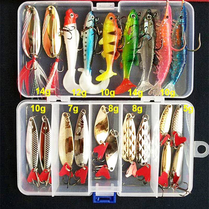 Comprehensive Fishing Bait Set for Freshwater and Saltwater