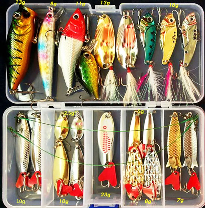 Comprehensive Fishing Bait Set for Freshwater and Saltwater