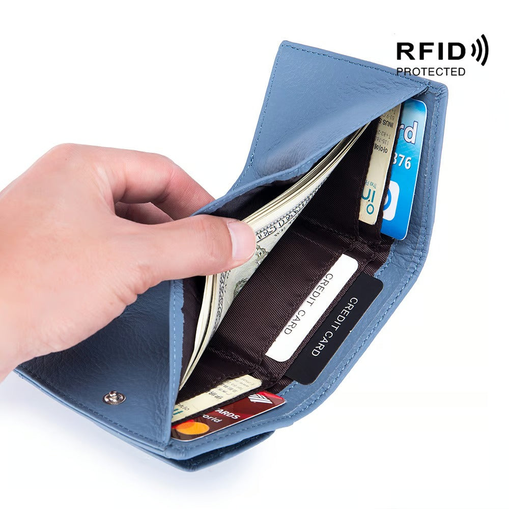 RFID Blocking Leather Wallet – Stylish, Compact and Safe