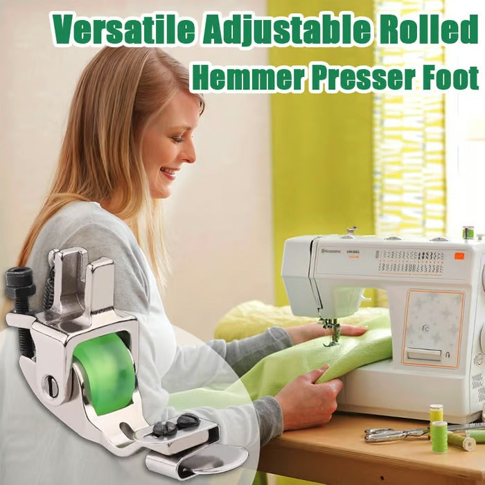 1+1 Free | Versatile Roller Foot for Sewing Machines - Adjustable for Perfect Hems