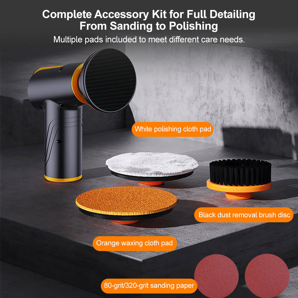Portable Cordless Car Polishing Kit - Efficient and Strong
