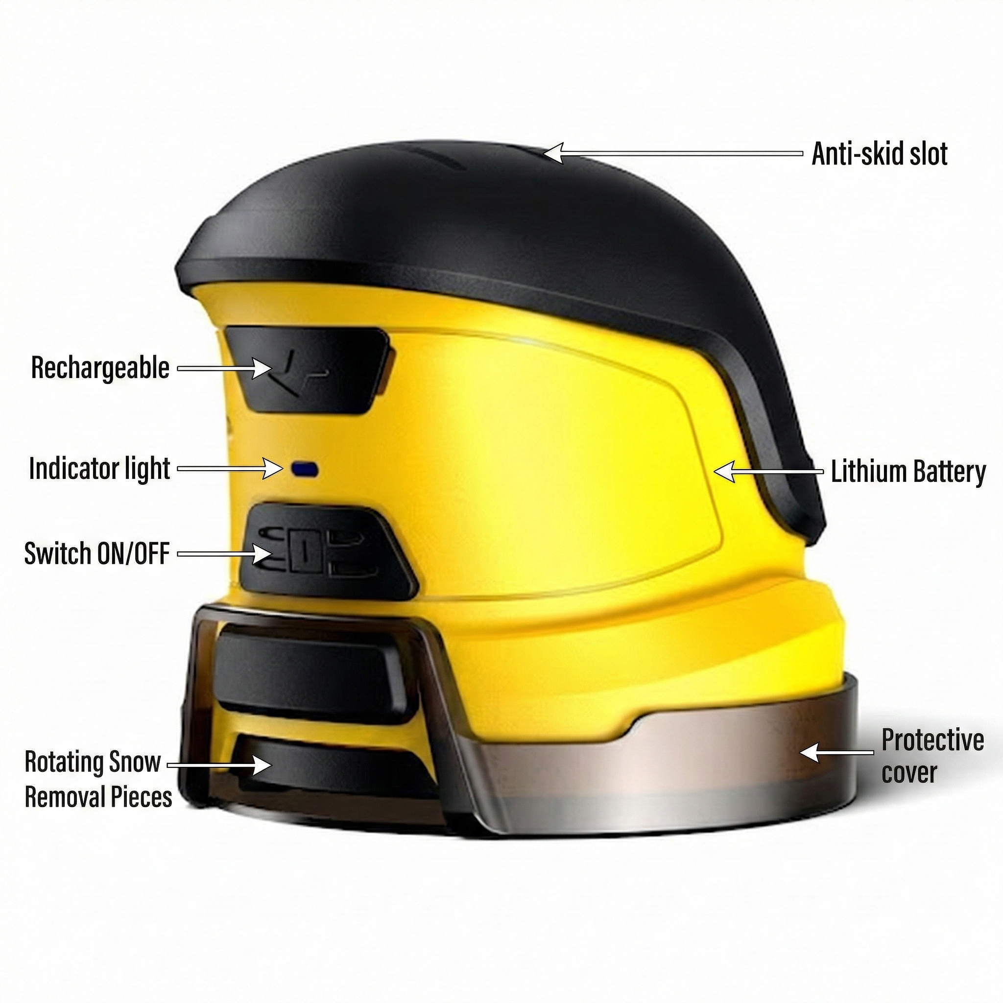 Battery-Powered Ice Scraper for Car Windows