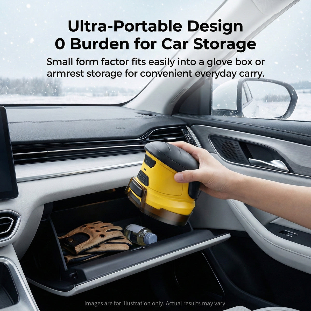 Battery-Powered Ice Scraper for Car Windows