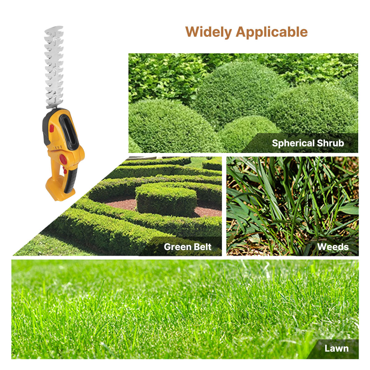 Compact Battery-Powered Hedge Trimmer