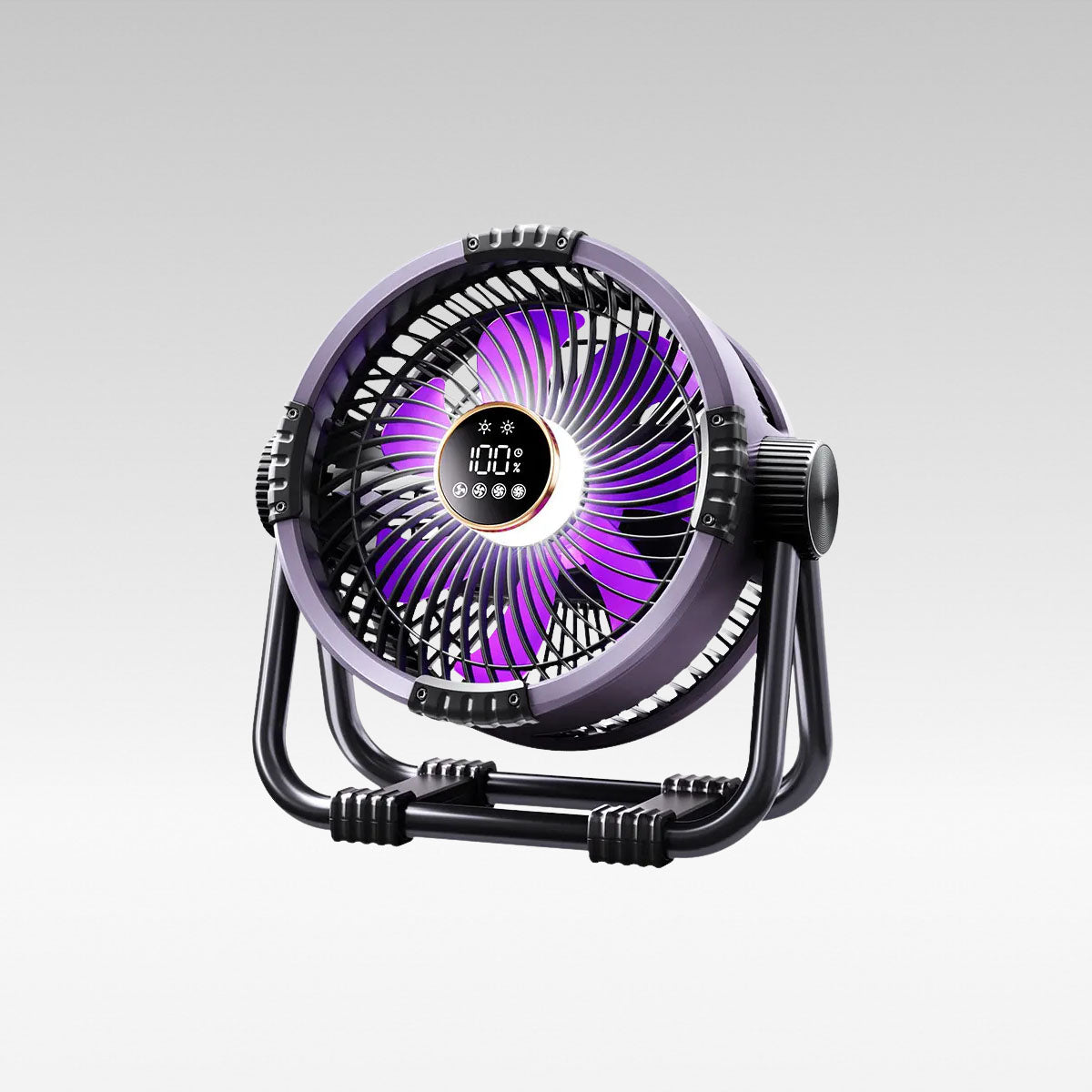 Portable Outdoor Fan with LED Lighting - 20000mAh Battery