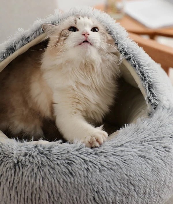 Calming Pet Bed for Dogs and Cats - Cozy Nest for Anxious Animals