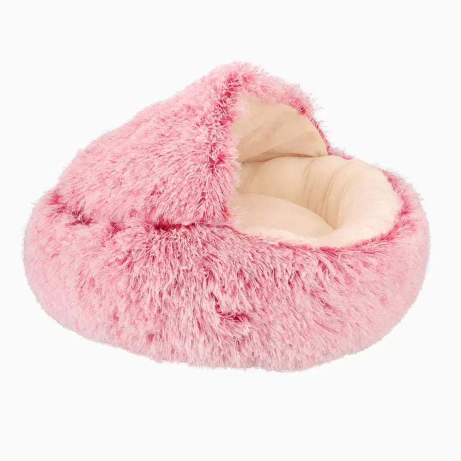 Calming Pet Bed for Dogs and Cats - Cozy Nest for Anxious Animals