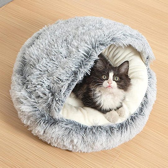 Calming Pet Bed for Dogs and Cats - Cozy Nest for Anxious Animals
