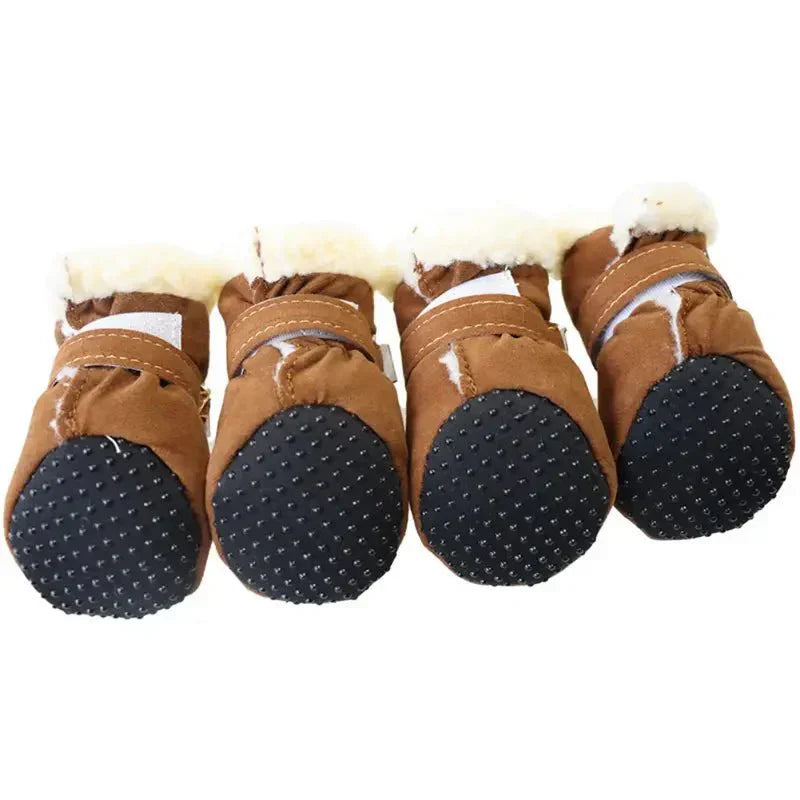 Waterproof Dog Boots with Non-Slip Traction for Winter Protection