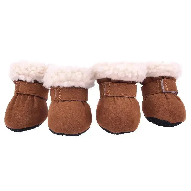 Waterproof Dog Boots with Non-Slip Traction for Winter Protection