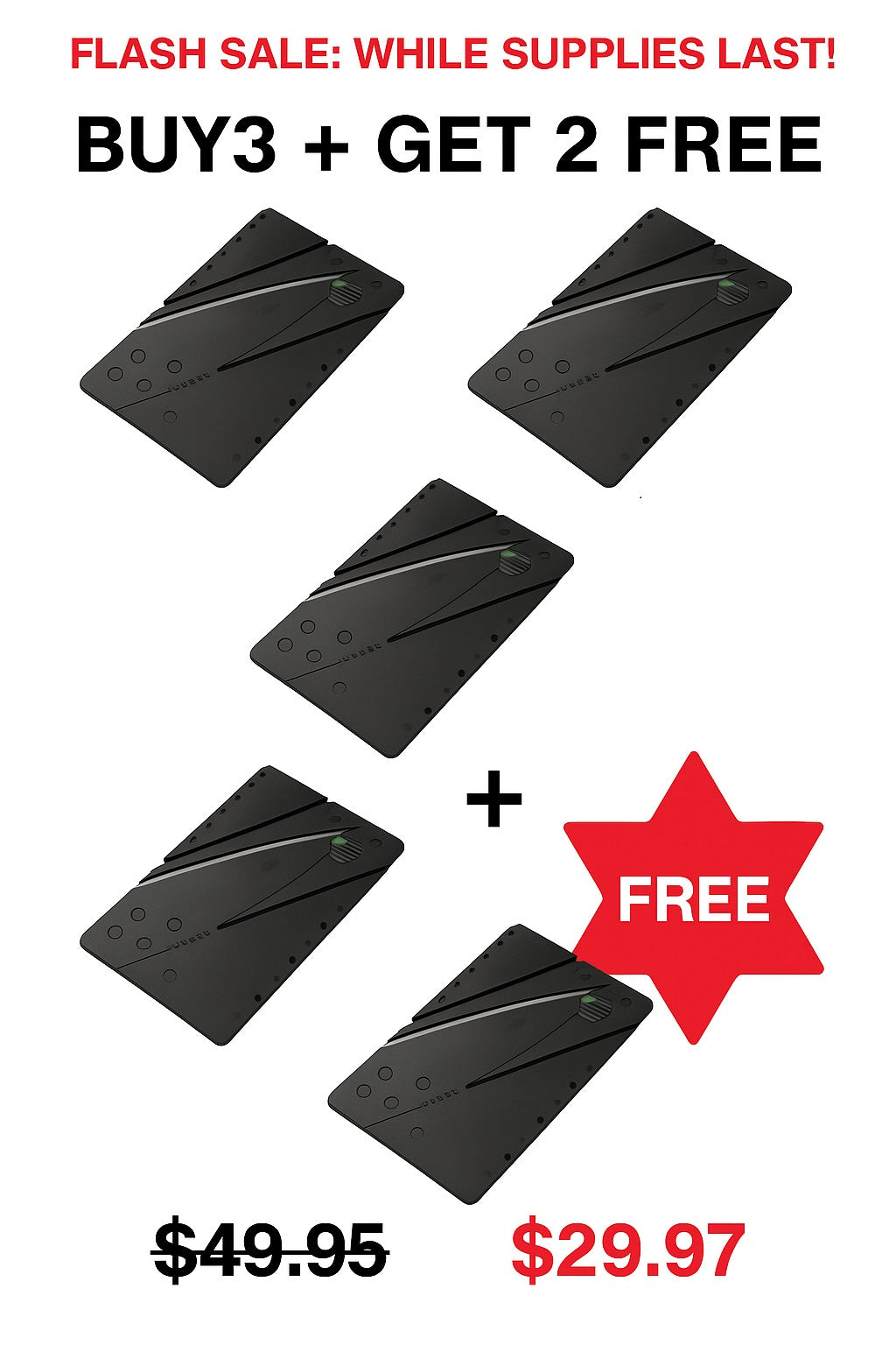 Compact Daily Carry Knife in Credit Card Size