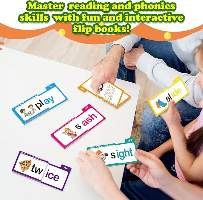 BrightSteps™ Word Family Flip Books — Ignite Your Child’s Joy and Confidence in Reading Every Flip