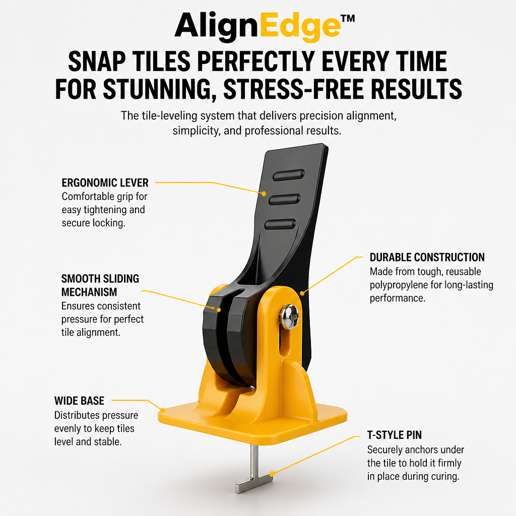 AlignEdge™ — Snap Tiles Perfectly Every Time for Stunning, Stress-Free Results