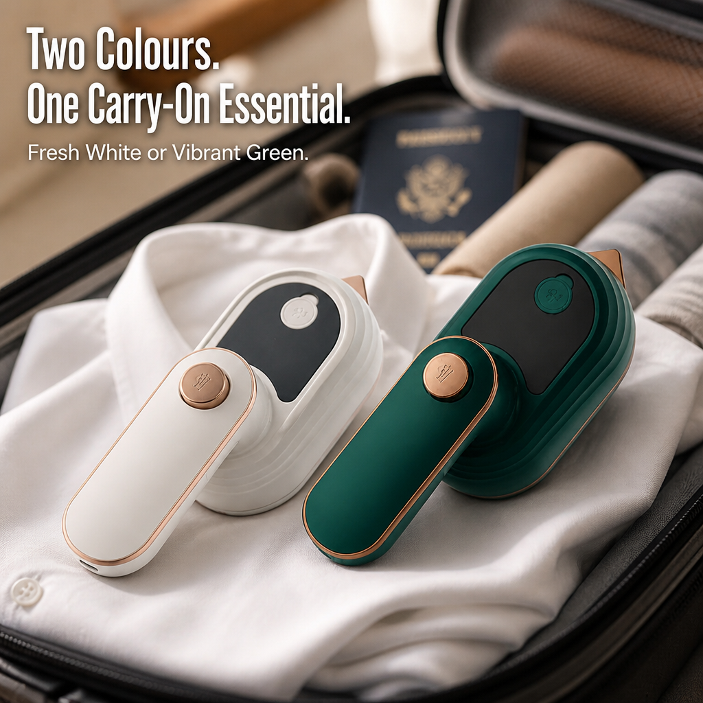 StylePulse™ — Press Out Travel Wrinkles in 30 Seconds, Anywhere You Land