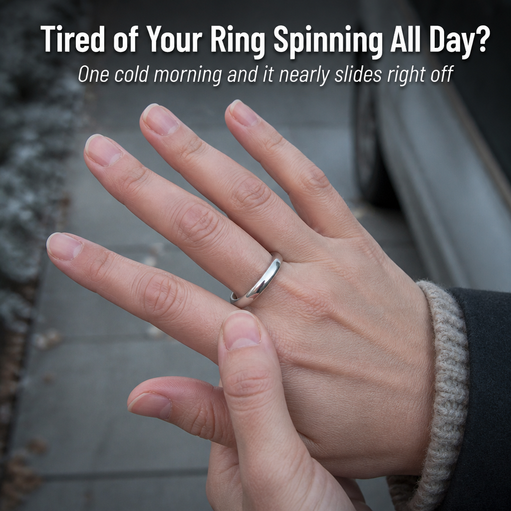 AuraFit™ RingMate — Stop Your Rings Spinning, Sliding & Falling Off in Seconds | 2-Pack Available